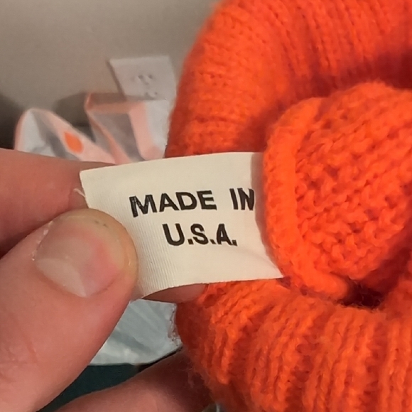 Bright Orange Beanie - Picture 3 of 3